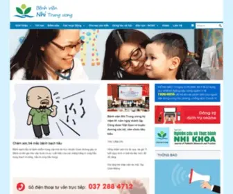 NHP.org.vn(Vietnam National Children's Hospital) Screenshot