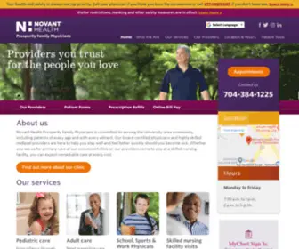 NHprosperityfamilyphysicians.org(Doctor's office) Screenshot