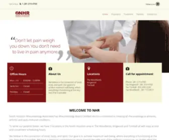 NHrheumatology.com(North Houston Rheumatology Associates) Screenshot