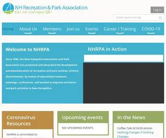 NHrpa.com(New Hampshire Parks & Recreation) Screenshot