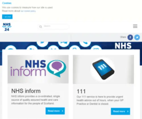 NHS24.com(NHS 24) Screenshot