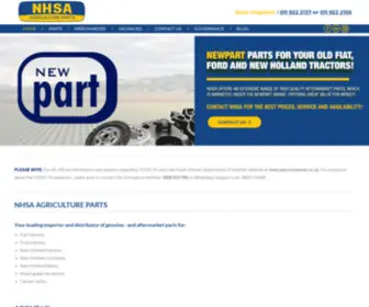 Nhsa.co.za(NHSA parts) Screenshot