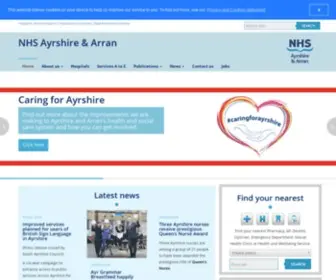 Nhsaaa.net(NHS Ayrshire & Arran) Screenshot