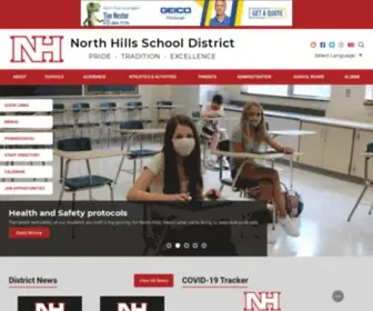 NHSD.net(North Hills School District) Screenshot