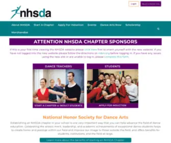 NHsda-Ndeo.org(The National Honor Society for Dance Arts) Screenshot
