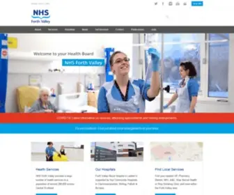 NHsforthvalley.com(NHS Forth Valley) Screenshot