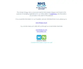 NHSGGC.net(News Subscription Home) Screenshot