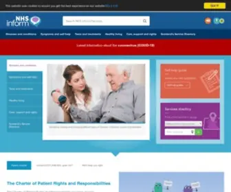 Nhsinform.scot(NHS inform) Screenshot