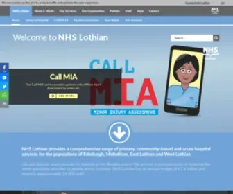 NHslothian.scot(NHS Lothian) Screenshot