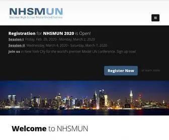 NHsmun.nyc(New York City's Premier International High School Model UN Conference) Screenshot