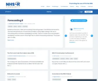 NHSrcommunity.com(NHS-R Community) Screenshot