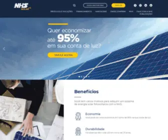 NHssolar.com.br(NHS Solar) Screenshot