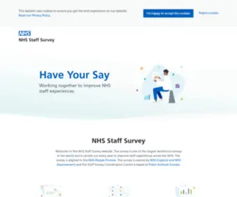 NHSstaffsurveys.com(Working together to improve NHS staff experiences) Screenshot