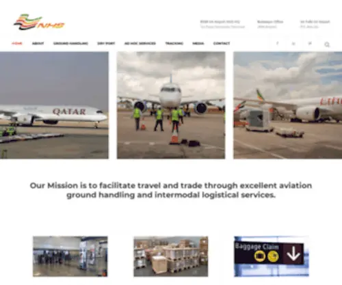 NHszim.com(The Full Ground Handling Services in Zimbabwe) Screenshot