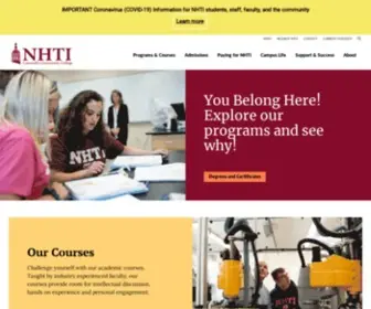 Nhti.edu(Concord's Community College) Screenshot