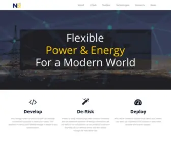 Nhuenergy.com(Energy for a Modern World) Screenshot