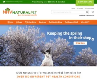 NHvnaturalpetproducts.com(100% Natural Plant) Screenshot