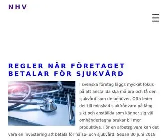NHV.se(Senaste inom hälsa & friskvård) Screenshot