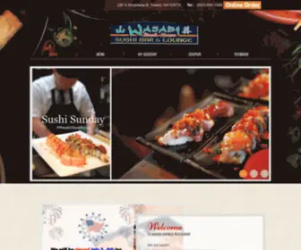 Nhwasabisteakhouse.com(Wasabi Japanese Restaurant) Screenshot