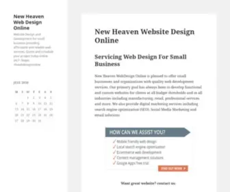 Nhwebdesignonline.com(New Heaven Website Design Online) Screenshot