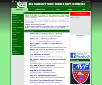 NHYFSC.org(Football & Cheerleading) Screenshot