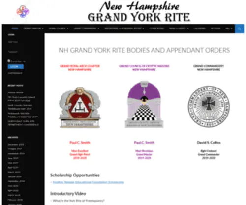 Nhyorkrite.org(NH Grand York Rite Website) Screenshot