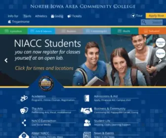 Niacc.edu(North Iowa Area Community College) Screenshot