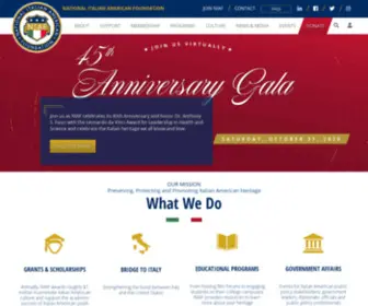 Niaf.org(The National Italian American Foundation) Screenshot