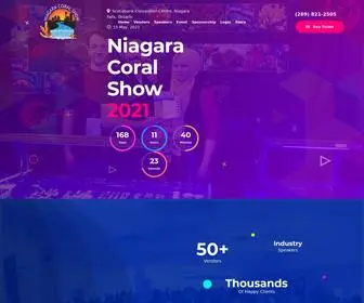 Niagaracoralshow.ca(Canada's Premier Saltwater Fish & Coral Expo) Screenshot