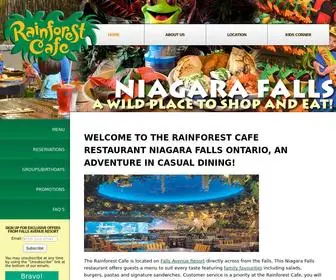 Niagarafallsrainforestcafe.com(Niagara Falls Restaurant) Screenshot