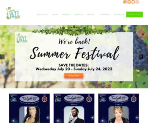 NiagarajazzFestival.com(TD Niagara Jazz Festival) Screenshot