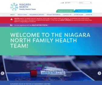 Niagaranorthfht.ca(The Niagara North Family Health Team) Screenshot