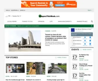 Niagarathisweek.com(Niagara Region News) Screenshot