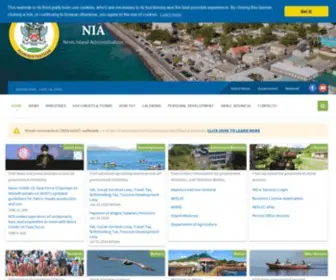 Nia.gov.kn(Nevis Island Administration) Screenshot