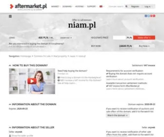 Niam.pl(Cena domeny: 24600 PLN (do negocjacji)) Screenshot