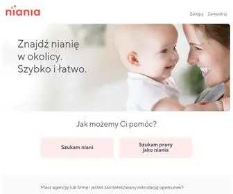 NiaNia.pl(Opiekunka do dziecka dla Ciebie) Screenshot