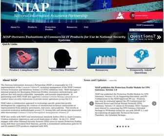 Niap-CCevs.org(Niap) Screenshot