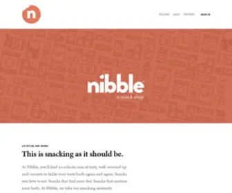 Nibblesnackshop.com(Nibble) Screenshot