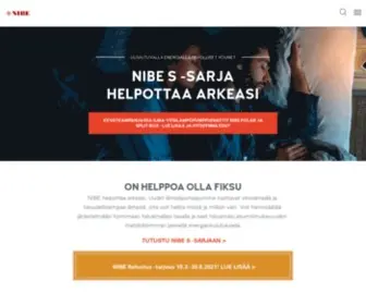 Nibe.fi(Lämpöpumppuja jo yli 30 vuoden ajan) Screenshot