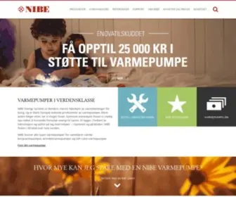 Nibe.no(Varmepumper for vannbåren varme) Screenshot