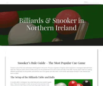 Nibsa.co.uk(Billiards & Snooker) Screenshot