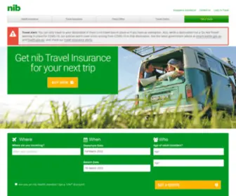 Nibtravelinsurance.com.au(Travel Insurance from nib) Screenshot