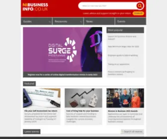 Nibusinessinfo.co.uk(Practical advice for Northern Ireland Business) Screenshot