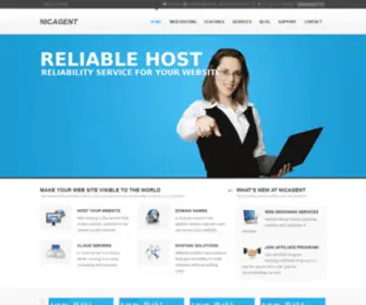 Nicagent.com(A Professional Hosting) Screenshot