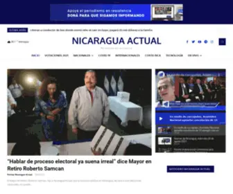 Nicaraguaactual.tv(Nicaragua Actual Inicio) Screenshot