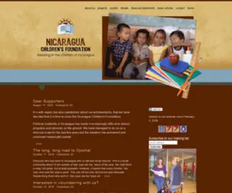 Nicaraguachildrensfoundation.com(The purpose of the Nicaragua Children’s Foundation) Screenshot