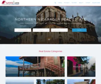 Nicaraguarealestateleon.com(Leon Nicaragua Real Estate with Aurora Leon Coastal and Colonial Realty) Screenshot