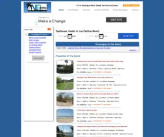 Nicaraguarealty.com(Nicaragua Real Estate for Sale and Property for Rent) Screenshot