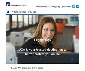 Nic.axa(Home AXA Registry Operations) Screenshot