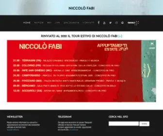 Niccolofabi.it(Niccolò Fabi) Screenshot